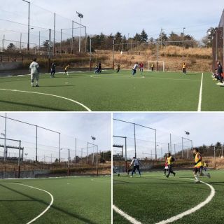 2/10 フットサルコートで練習
