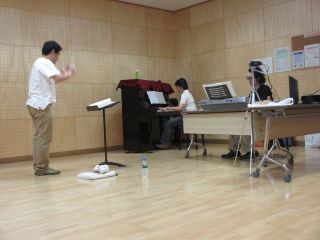 きょうから夜間のレッスン開始です!!