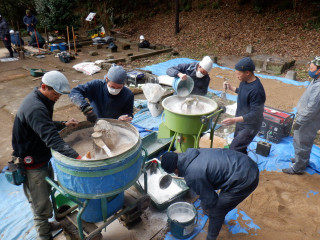 旧川合玉堂邸（横浜マイスター：大胡周一郎氏による三和土改修工事）
