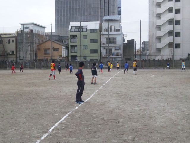  エンジョイサッカー（十中校庭）