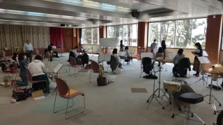 練習（明石勤労福祉会館多目的ホール）