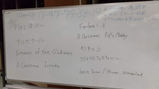 練習（明石勤労福祉会館多目的ホール）