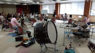 練習（明石勤労福祉会館多目的ホール）