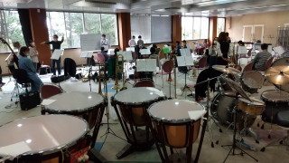 練習（明石勤労福祉会館多目的ホール）