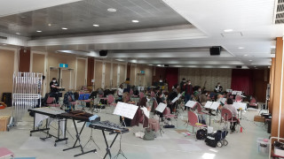 練習（明石勤労福祉会館多目的ホール）