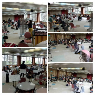 練習（明石勤労福祉会館多目的ホール）