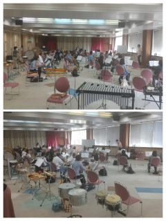 練習（明石勤労福祉会館多目的ホール）