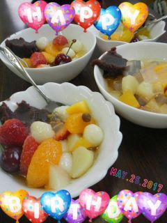 初めてのあんみつ