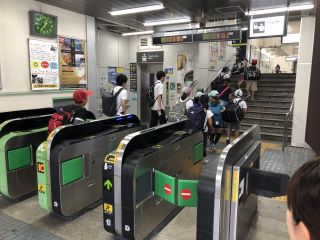 上級生キャンプ、出発しました！