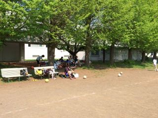 郵政グラウンド練習