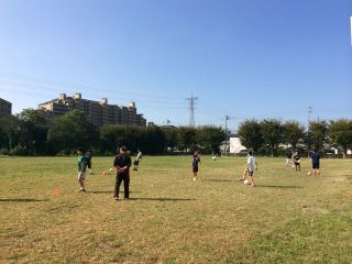 郵政グラウンド練習