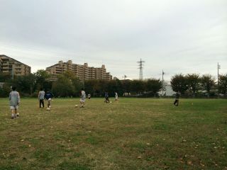 郵政グラウンド練習