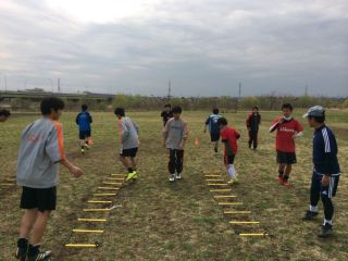河川敷練習