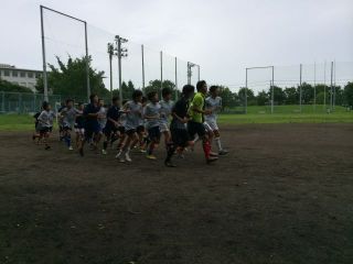 郵政グラウンド練習