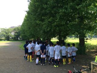 郵政グラウンド練習