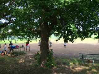 郵政グラウンド練習