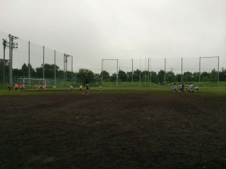 郵政グラウンド練習