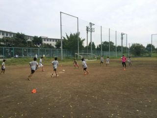 午前の部郵政グランド練習