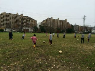 郵政グラウンド練習