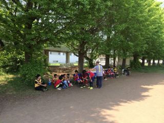 郵政グランド練習一年生