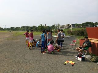 午後河川敷練習