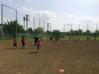 午前郵政グランド練習