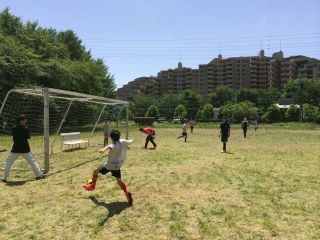 郵政グランド練習