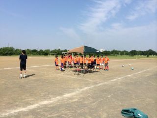 河川敷トレーニングマッチ一年生