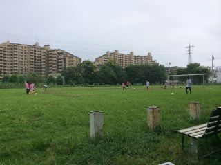 今日は郵政グランドと長峰三多摩リーグ
