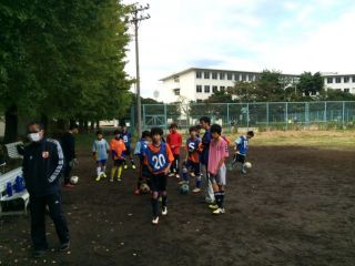 郵政グランド練習