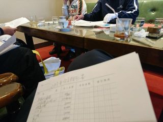 役員会(シーズン開始の相談)