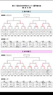 全日本中学生ホッケー選手権大会の出場結果報告
