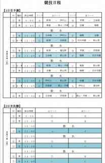 2022全中近畿予選日程、組み合わせ