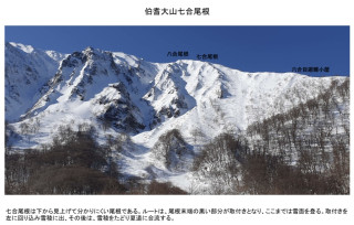 伯耆大山七合尾根　(法文1981卒　久田見　均)