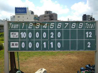 対高砂戦（リーグ戦）