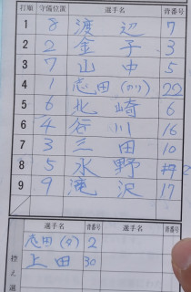 リーグ戦(対トラッカーズ)