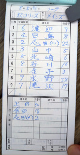 リーグ戦(対メインズ)