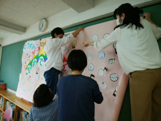 整理活動(70周年記念＆ハロウィンの装飾)