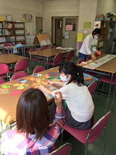 整理活動(晩秋の装飾)