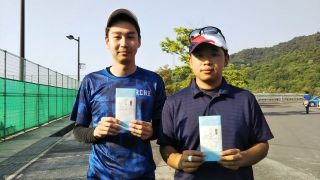 第8回綾川町ふれあいテニス大会男子綾川クラスコンソレ優勝写真