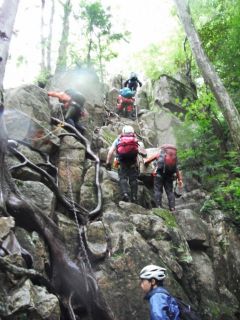 沢登り教室２０１５　八淵の滝