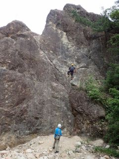 ２０１９沢登り教室　第一回岩講習