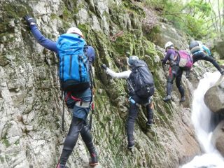  2019年沢登り教室【実技編１回目】比良・八ツ淵の滝