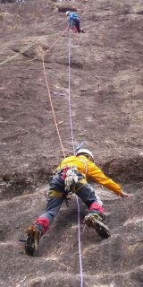 蓬莱峡（アイゼンクライミング）