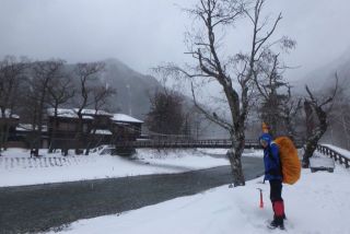 冬山合宿　北アルプス蝶ヶ岳①