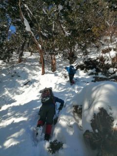 新雪一人占め♪　雪深くて大満足　釈迦岳～ヤケオ山～北小松