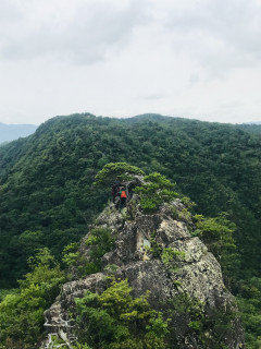 百丈ローソク岩アルパインクライミング
