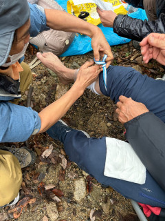 応急処置講習&クライミング【百丈岩】