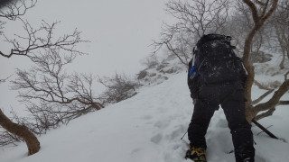 阿弥陀岳北稜　冬季アルパイン
