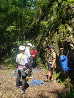 百丈岩　クライミング